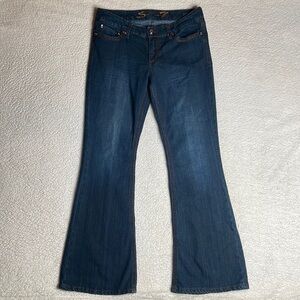 Seven 7 denim Jeans Dark wash Flare Size 12 Long 32